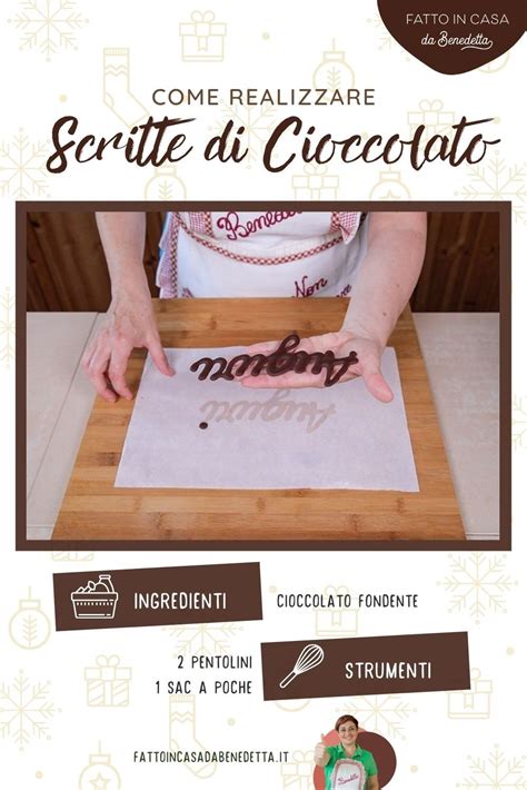 Come realizzare scritte di cioccolato perfette.